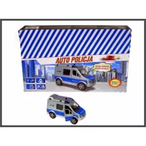 Auto Policja Van metalowa z dwikiem 11cm HIPO HKG088