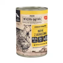 Wiejska Zagroda Karma mokra dla psa Indyk z jagnicin (dorosy) 400 g