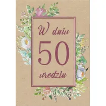 Trend Kartka okoliczno�ciowa Urodziny 50