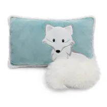 NICI 61306 Poduszka przytulanka lis polarny Vanja 43x25cm GREEN