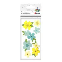 Titanum Dekoracje samoprzylepne 3D kwiaty mix 7 szt.