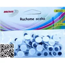 Brewis Ruchome oczka RO8 12mm 80 szt.