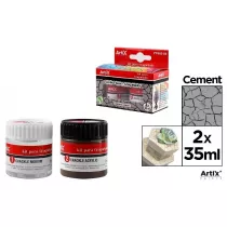 Artix Farba akrylowa szary 35ml + rodek tworzcy