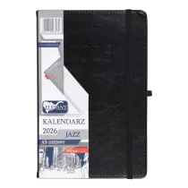Kalendarz 2026 A5 dzienny Jazz czarny