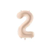 PartyDeco Balon foliowy 2 ciemny be� 72cm