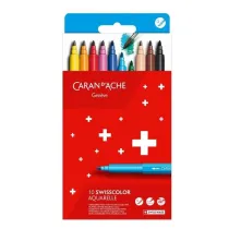 Carandache Flamastry akwarelowe Swisscolor 10 kolor�w 10 szt.