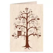 Cozywood Karnet drewniany C6 + koperta Drzewo �ycia