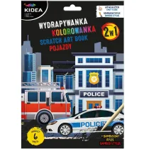 Wydrapywanka z kolorowank� 2w1 Pojazdy