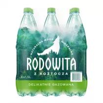 Rodowita z Roztocza Woda mineralna delikatnie gazowana Zgrzewka 6 x 1500 ml