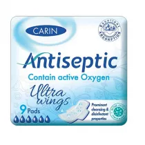 Carin Antiseptic Ultra Wings ultracienkie podpaski ze skrzydekami 9 szt.