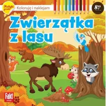 Koloruj i naklejam. Zwierztka z lasu