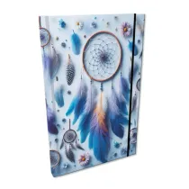 EV-Corp Notes A5 z gumk� Soft Touch �apacze Sn�w Blue kratka