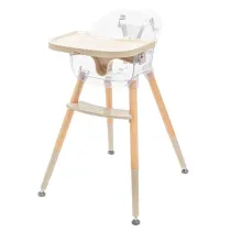 Baby Mix Krzese�ko do karmienia Ingrid wooden beige