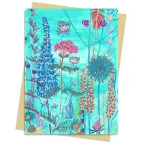 Flame Tree Karnet B6 Niebieski ogr�d Lucy Innes William