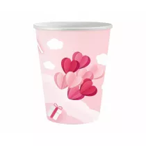 Godan Kubeczki papierowe Love 250ml 6 szt.