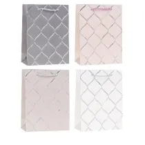 Rozette Torebka ozdobna 40x55x15cm szerokie dno mix