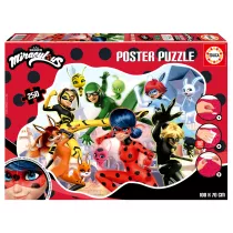 Puzzle 250 el. Miraculous: Biedronka i Czarny Kot Educa