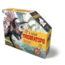 Puzzle konturowe 100 el. I am - Triceratops Madd Capp