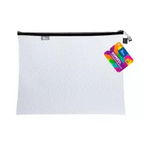 Tetis Koperta A4 z suwakiem metalalowym biaa