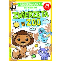 Kolorowanka ze wzorem. Zwierzeta w ZOO