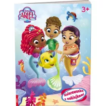 Disney. Ariel. Kolorowanka z naklejkami