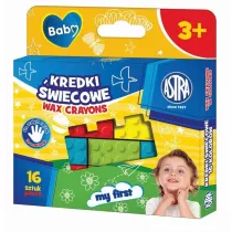 Astra Kredki �wiecowe w kszta�cie klock�w 16 szt.