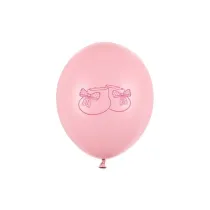 Balony 30cm Bucik pastel Baby Pink 6szt