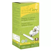 Silver Care Organiczne baweniane tampony Regular z aplikatorem 18 szt.