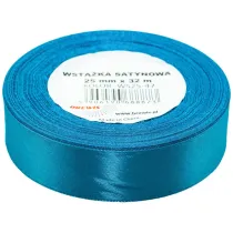 Brewis Wst��ka satynowa turkusowa 25mm x 32m