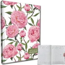 EV-Corp Kalendarz 2026 A5 tygodniowy rozk�ad�wka Peonie