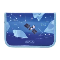 Herlitz Pi�rnik rozk�adany 2 klapki z wyposa�eniem Cosmic Explorer