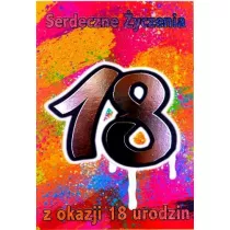 Trend Kartka okoliczno�ciowa Urodziny 18 TS40