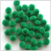 Bluma Creative Pompony dekoracyjne 10 mm zielone 1510-26 72 szt.