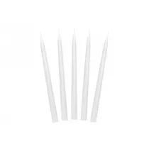 wieca stokowa matowa biay 24cm 10szt