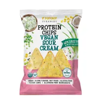 Popcrop Chrupki piramidki proteinowe o smaku kwa�nej �mietany ze szczypiorkiem bezglutenowe 80 g