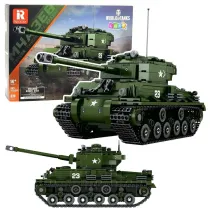 Klocki konstrukcyjne czo�g Sherman M4A3E8 1:30