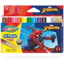Patio Pastele olejne Colorino Kids trjktne Spiderman 12 szt.