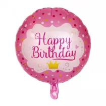 Balon foliowy Happy Birthday rowy