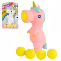 Jednoroec strzelajcy kulkami 16cm 2 rodzaje Hipo