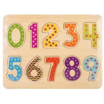 Puzzle Uk�adanka drewno - cyfry Daffi