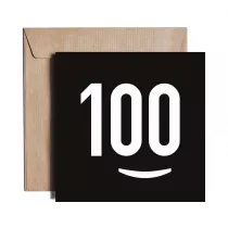 Pieskot Karnet kwadratowy 100% Birthday KZ14