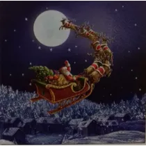 Paw Serwetka BN Lunch Decor Christmas sleigh 33x33 20szt./op.