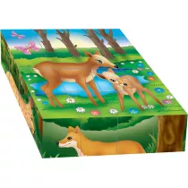 Puzzle Klocki 16 elementw mix Adamigo