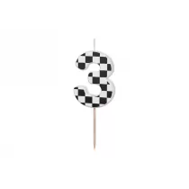 PartyDeco wieczka urodzinowa 3 5.5cm