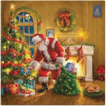 Paw Serwetka BN Lunch Decor Santa is Here 33x33 20szt./op.