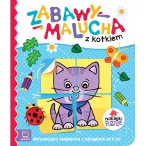 Zabawy malucha z kotkiem. Aktywizujca ksieczka z naklejkami od 2 lat