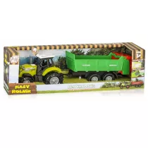 Traktor z przyczep wywrotk rozdrabniacz Daffi