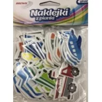 Brewis Naklejki z pianki transport 35 szt.