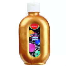 Farba plakatowa 300ml KEYROAD metaliczna z�ota 300 ml