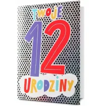 Karnet okazjonalny B6 z kopert� 12 Urodziny PAN DRAGON STAR-141